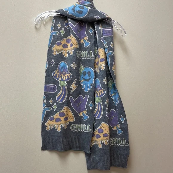 New Chill Print Cashmere Sample Scarf From Anthropologie!!🔥🔥🔥 - Picture 5 of 14